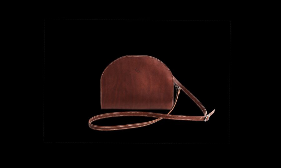 Käekott Half Moon - Cognac