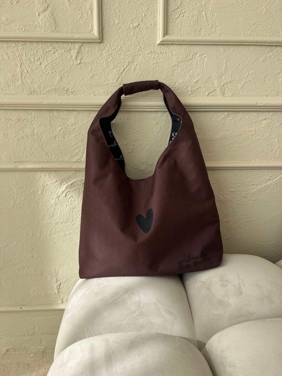 Moon Bag Heart - Brown - Image 3